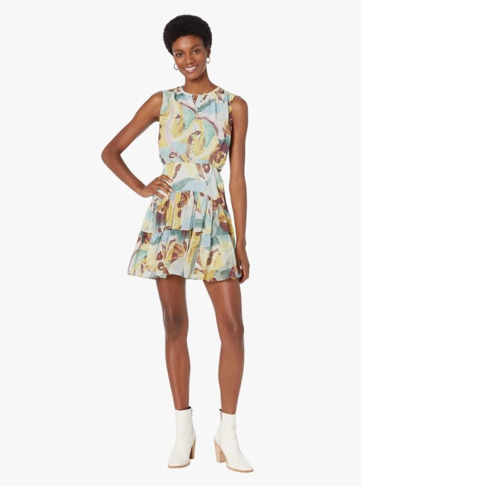 Ted Baker Ellain Button Front Mini Dress EUC